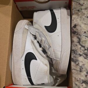 Nike White and Black Kids' Sneakers